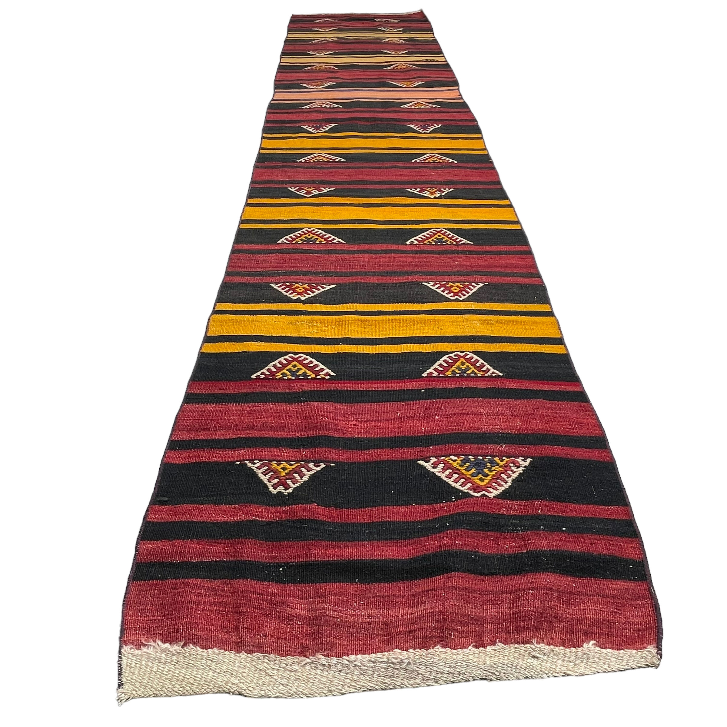 Vintage turkish kilim runner , 345 x 67 cm