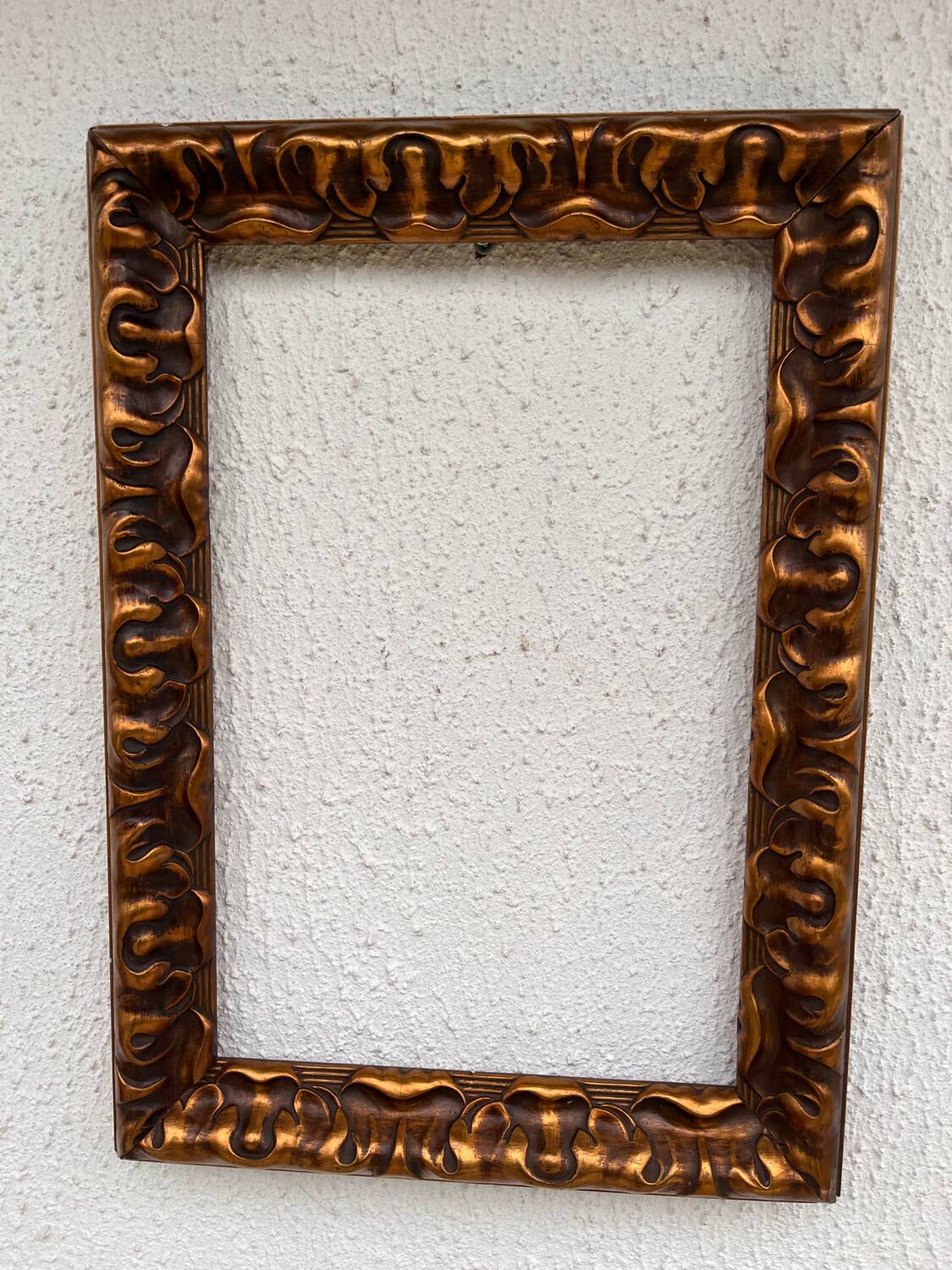 Gold colored wooden frame
