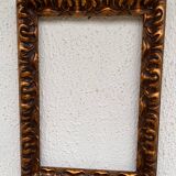 Gold colored wooden frame