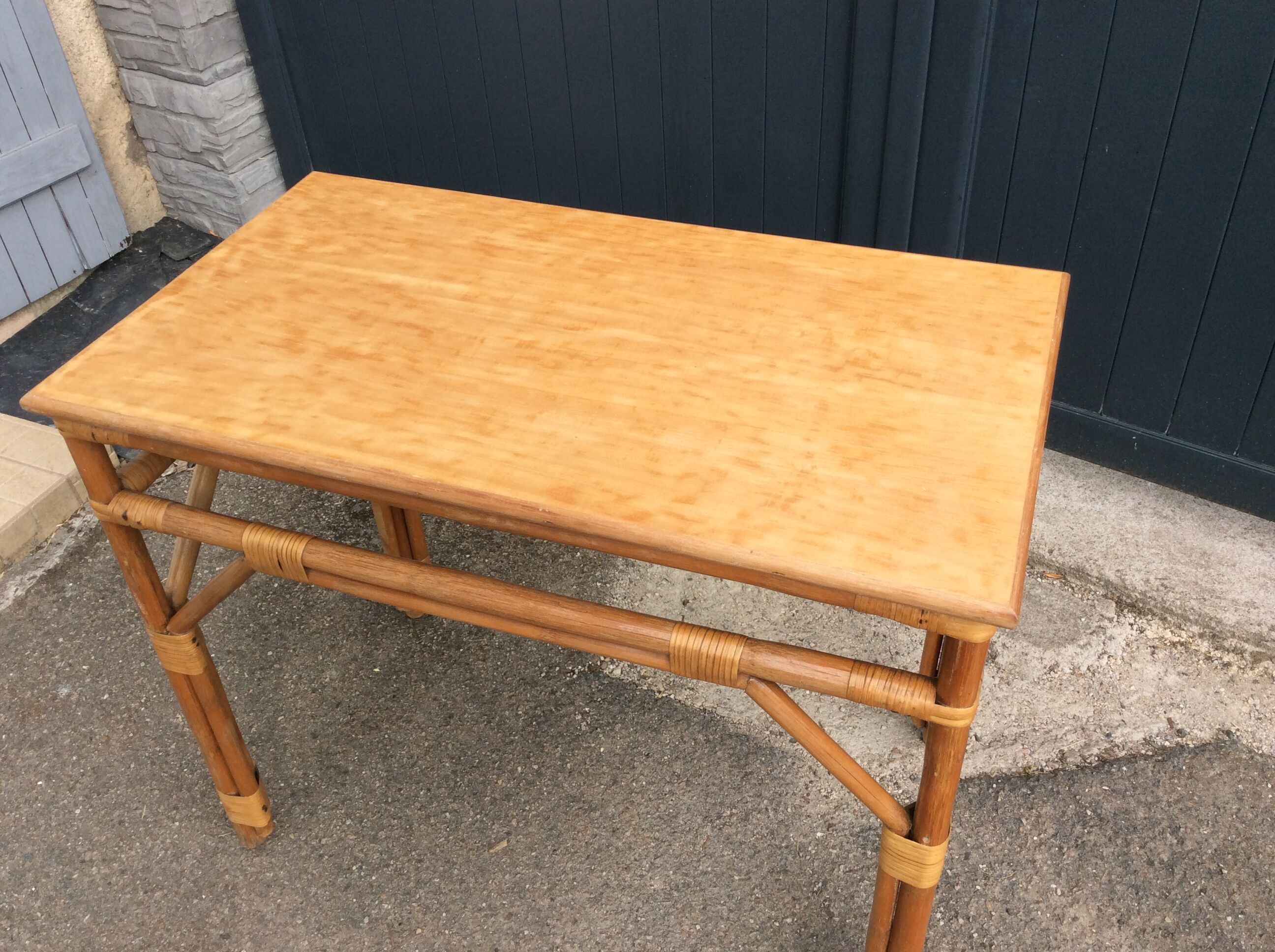 Table sam bamboo vintage 1960