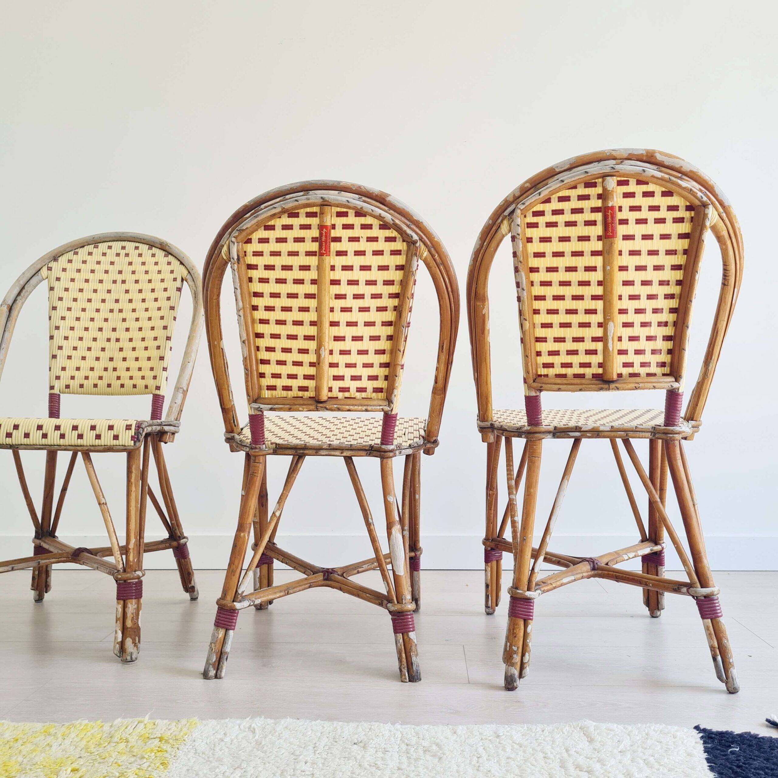 Hardy rattan bistro chairs - antique rattan chairs