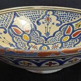 Antique ceramic dish Morocco Safi signed 29 cm