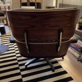 Chair and ottoman by Charles Eames, Herman Miller edition.