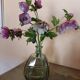Antique smoked glass bottle, Art Deco style
