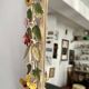 Italian wall mirror in polychrome floral metal, 1950s