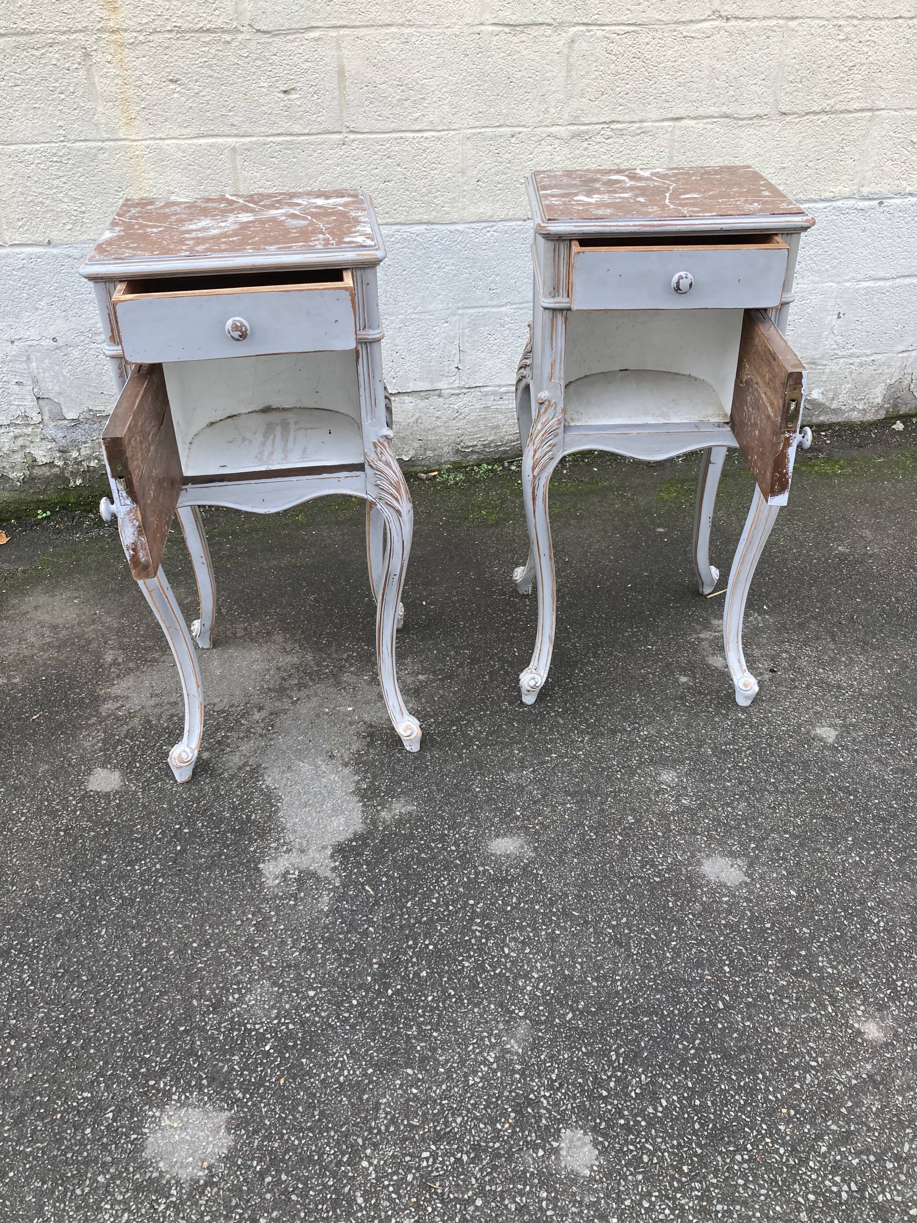 Former pair of bedside louis XV