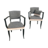 Bridge armchair pair