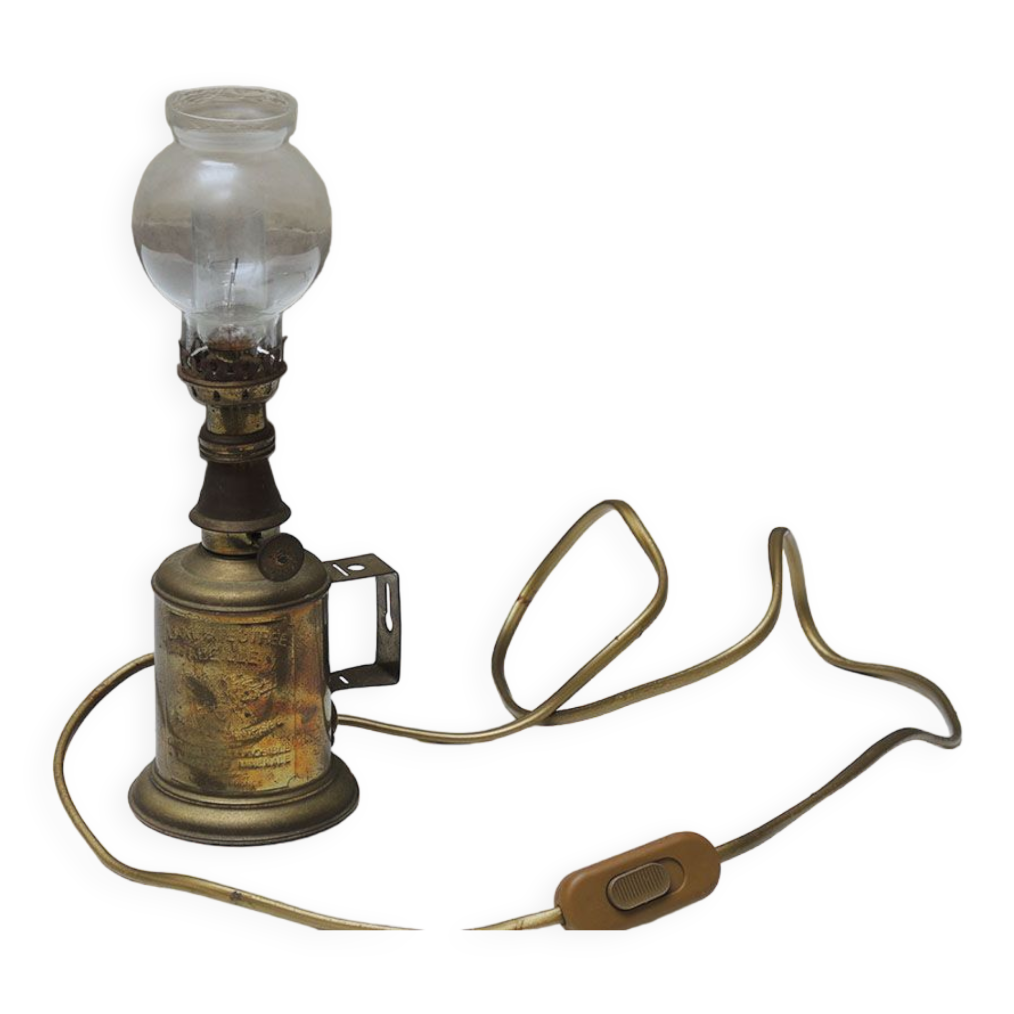 Felted lamp electrified