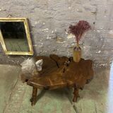 Vintage solid elm coffee table
