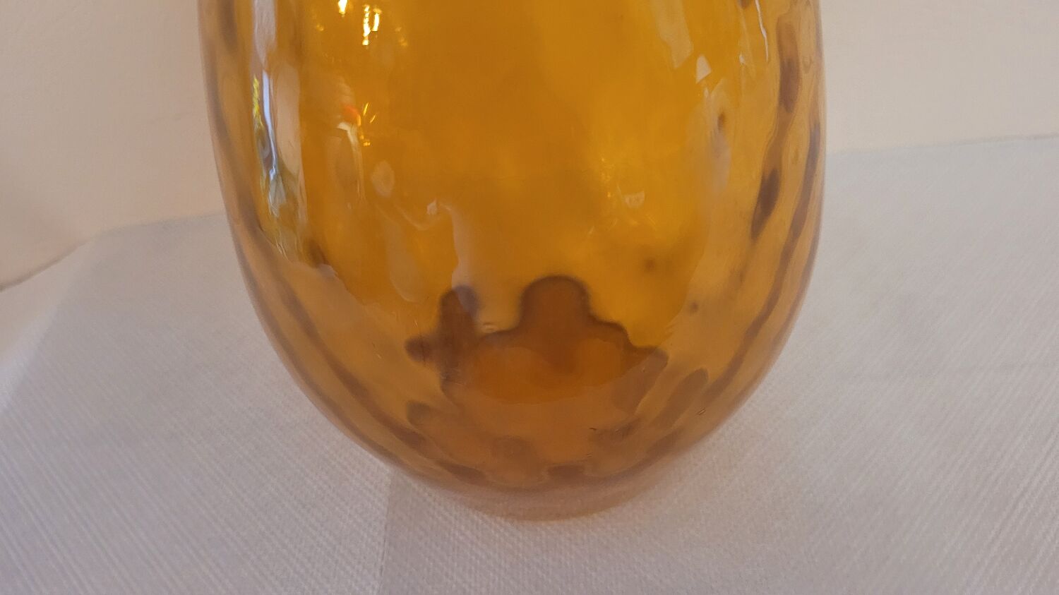 Italian glass vase 60's