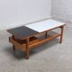 Table basse double face rare par Jos De Mey pour Van Den Berghe-Pauvers, années 1960.