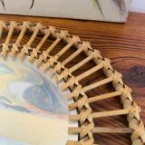 Rattan mirror
