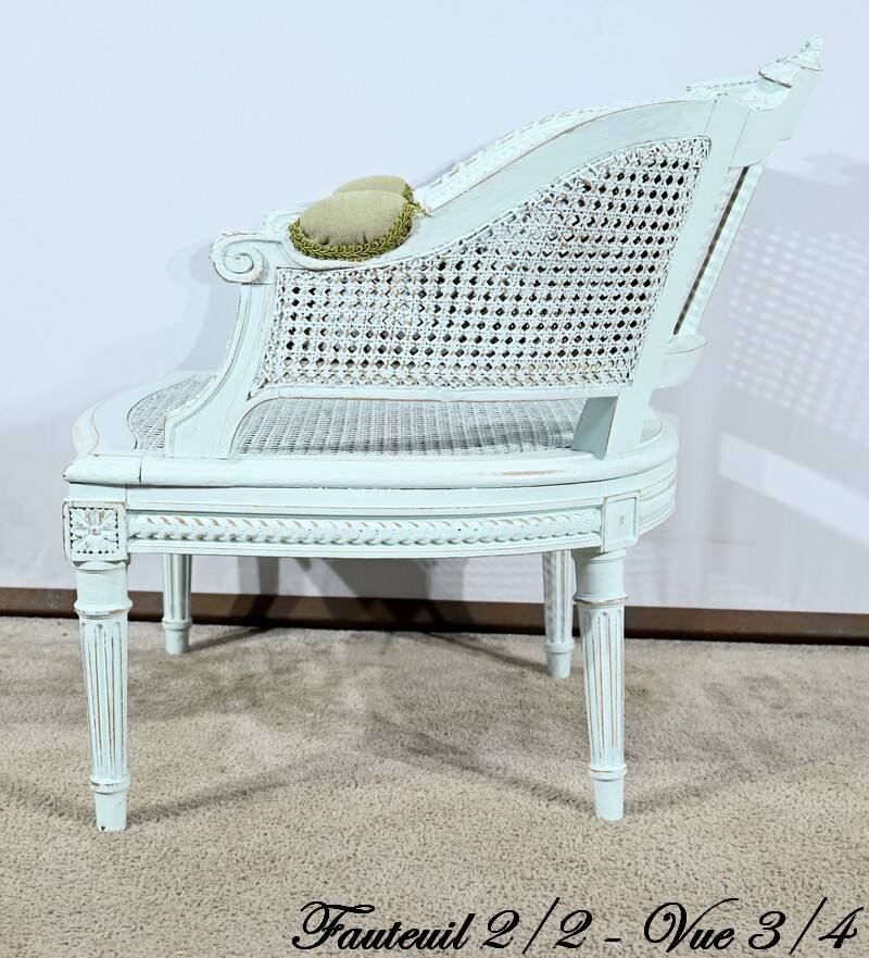 Broken Beech Duchess with Rechampi, Louis XVI style – 2nd part of the 19th century