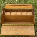 blonde natural wood worker, vintage design 1960