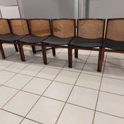 Suite of 6 chairs Italy Tito Agnoli rosewood 1960