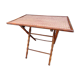 Table d'appoint en bambou pliable