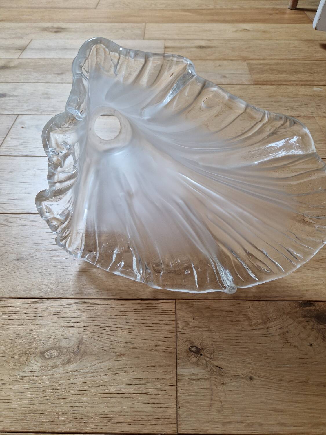 Antique Art Deco glass tulip