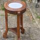 Saddle door plant in chiseled wood and marble art deco