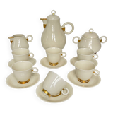 Service à café, thé style Art Déco modèle Ruhlmann Maison Vignaud Limoges