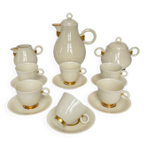 Service à café, thé style Art Déco modèle Ruhlmann Maison Vignaud Limoges