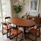 6 Baumann sled chairs in rosewood from the 1960s.