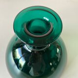 Blown glass vase signed holmegaard 1961