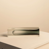 Black "Square" vase by Flavio Poli for Seguso 70's