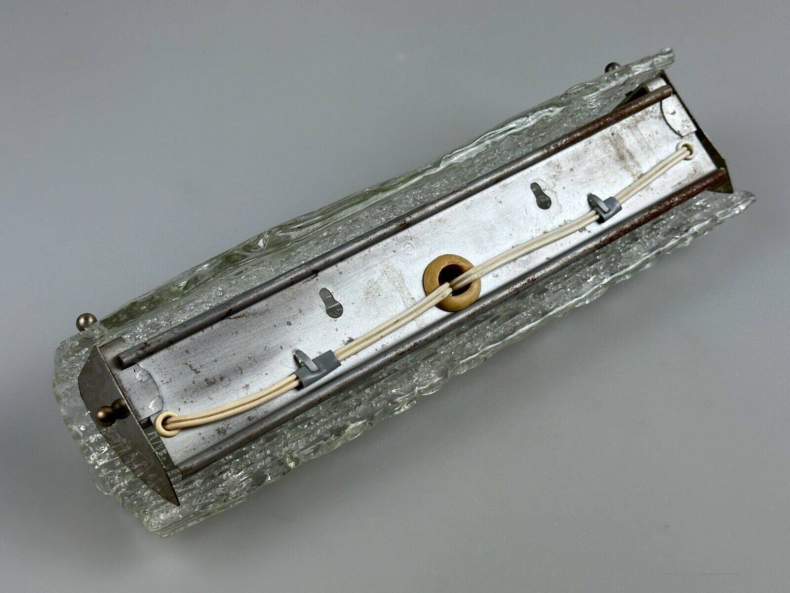 60s 70s wall lamp mirror light Germany Ice Glass Space Age Design