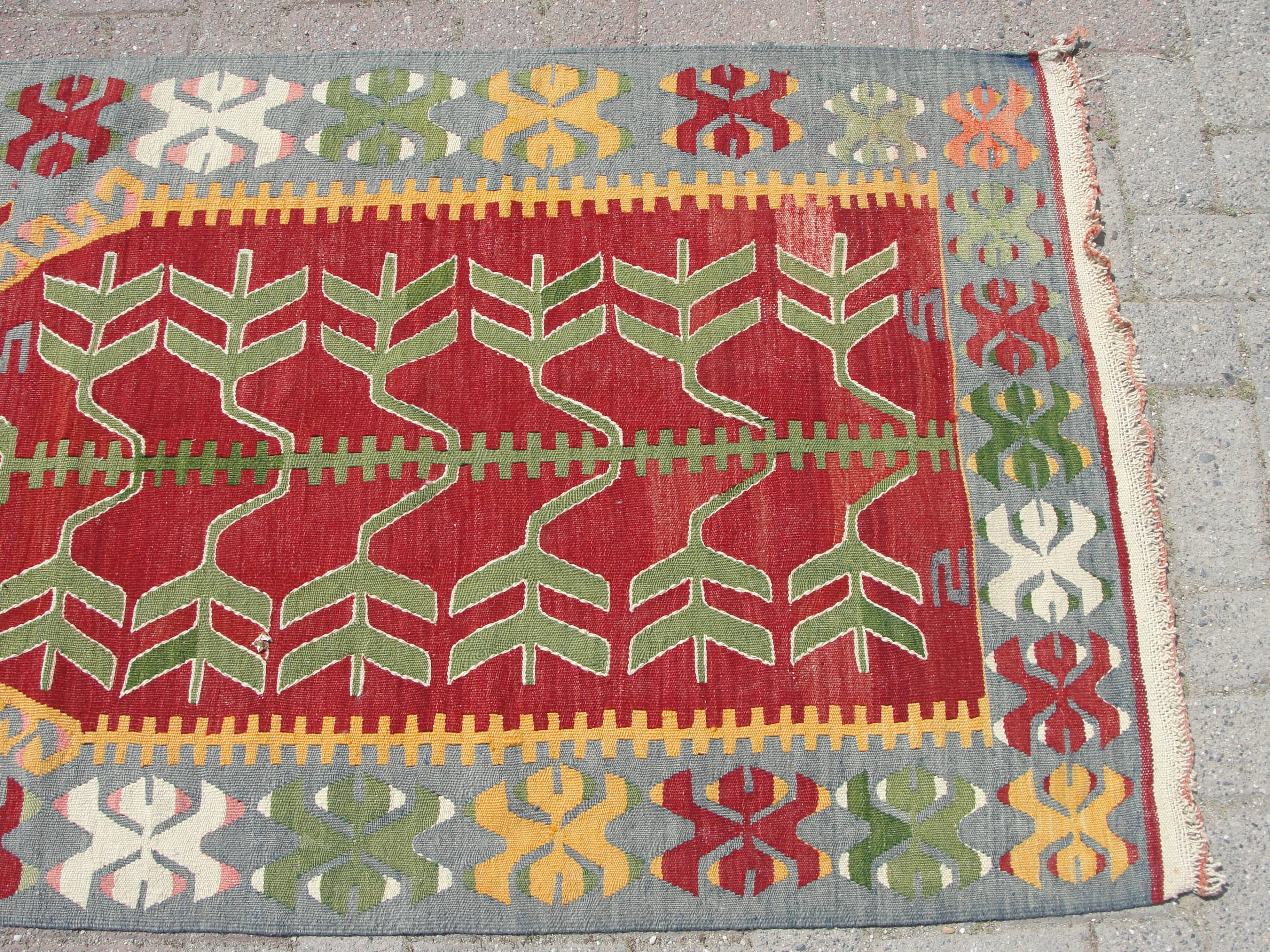 Handmade Small area kilim rug