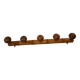 Antique turned wood coat rack imitation bamboo