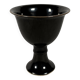 Monochrome black porcelain footed cup, 18th century China.