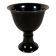 Monochrome black porcelain footed cup, 18th century China.