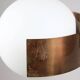 Vintage Italian Copper & Opaline Glass Chandelier