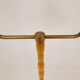 Mid-century organic floor lamp in birch and brass, Sweden, 1950s