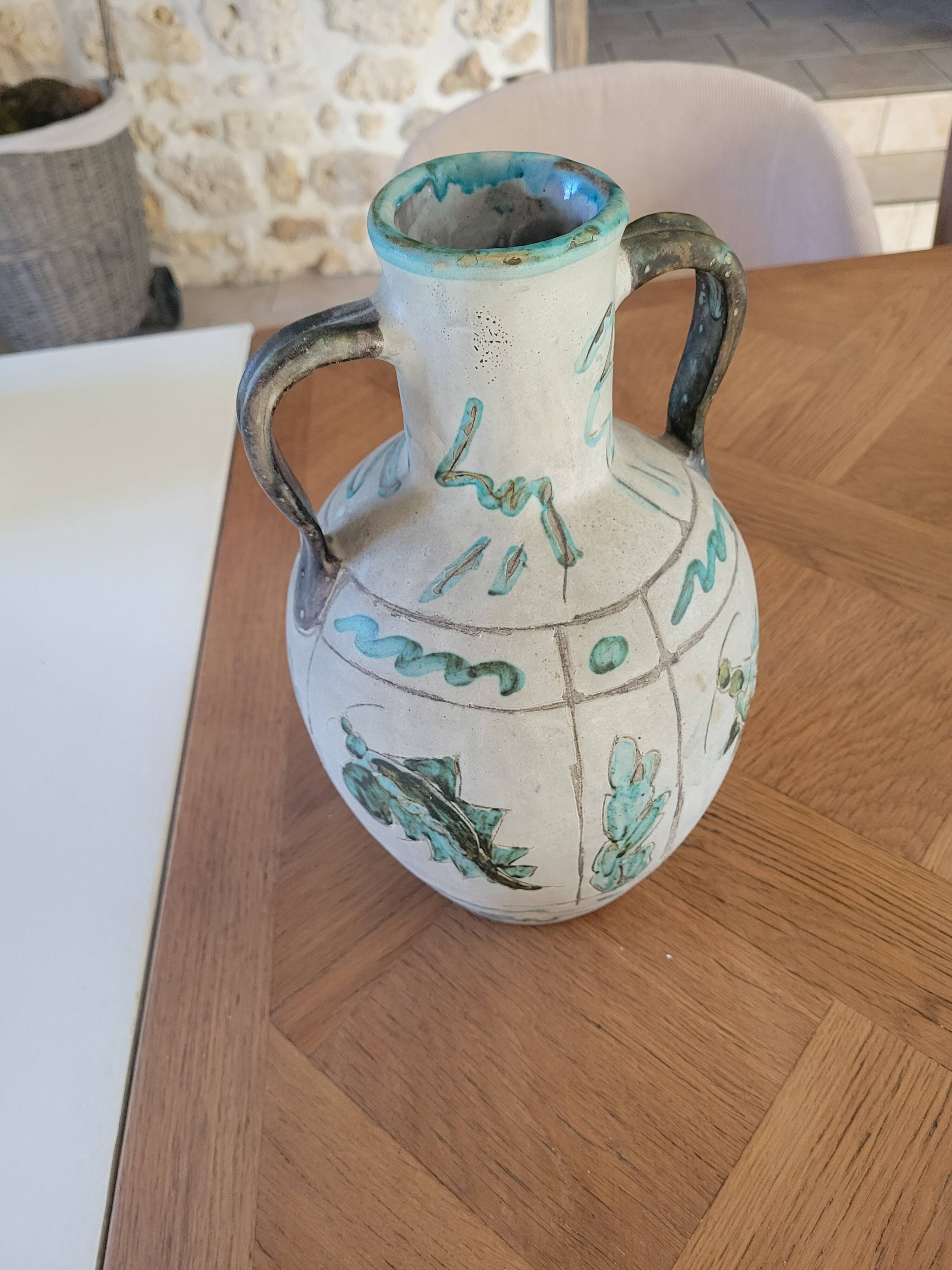 Vase en céramique J.Massier Vallauris