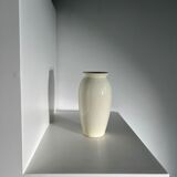 Oblong vase in white ceramic Vintage Habitat