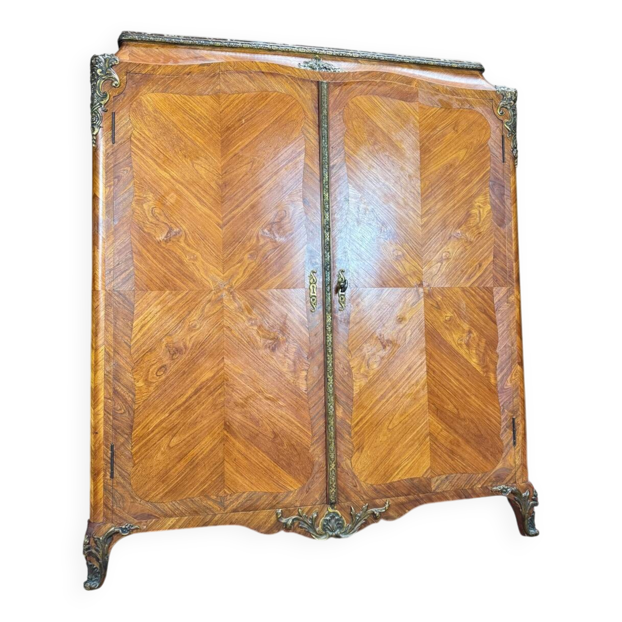 Maison Jansen, Louis XV Style Marquetry Bookcase Stamped XI