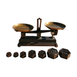 Old scale with weight