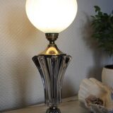 Lampe en cristal et verre de Clichy