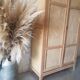 Armoire parisienne double vintage en bois