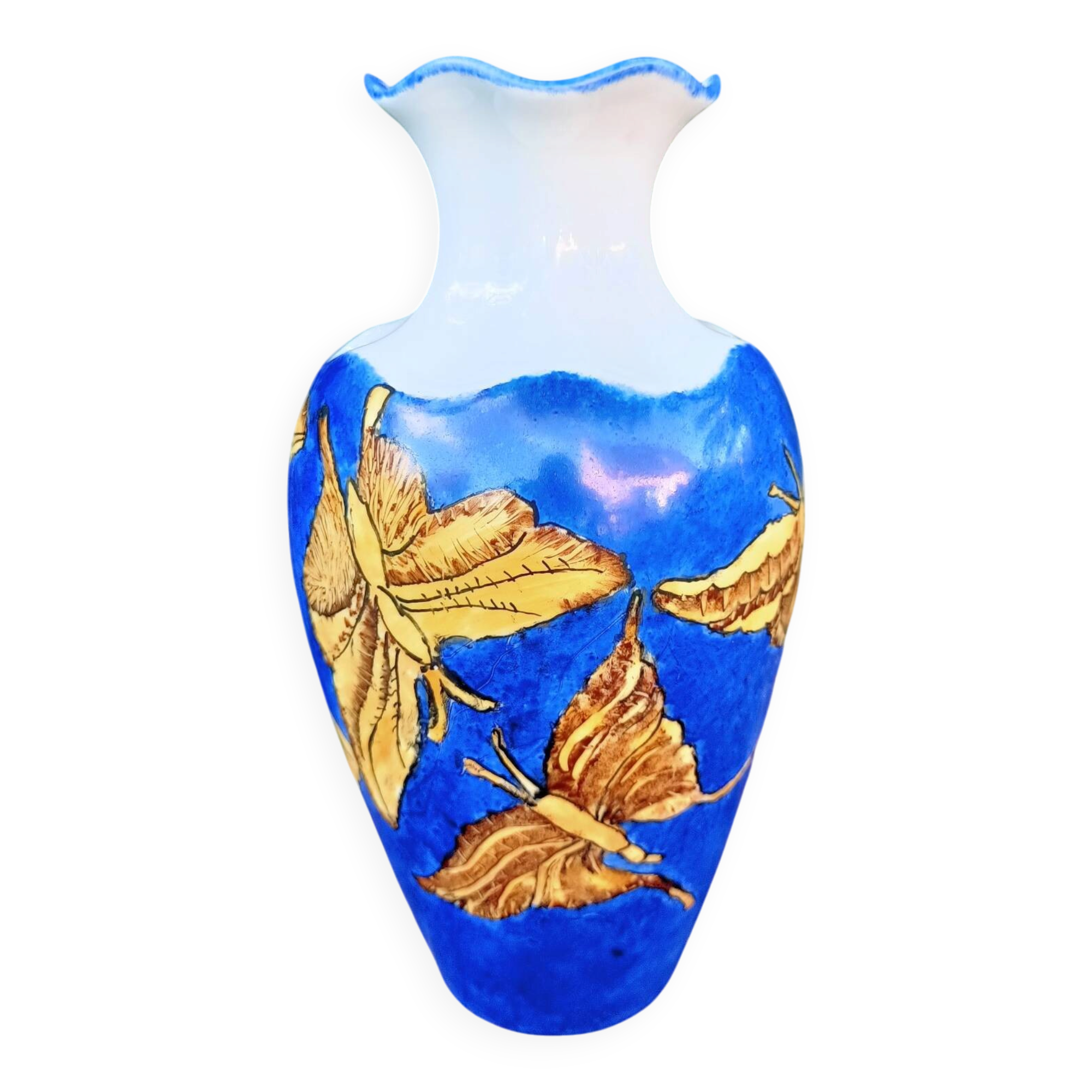 Vase Butterflies Limoges France