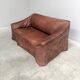 Vintage leather 2 seat sofa by Lesser, 1970s (1 of 2)