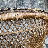 Vintage rattan armchair