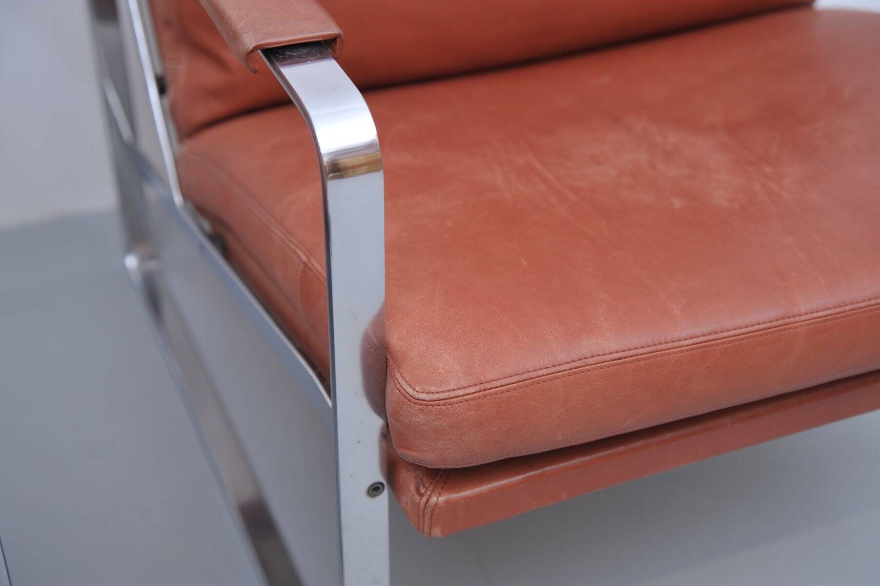 2x Vintage armchair by Preben Fabricius & Jørgen Kastholm for Knoll, 1970s