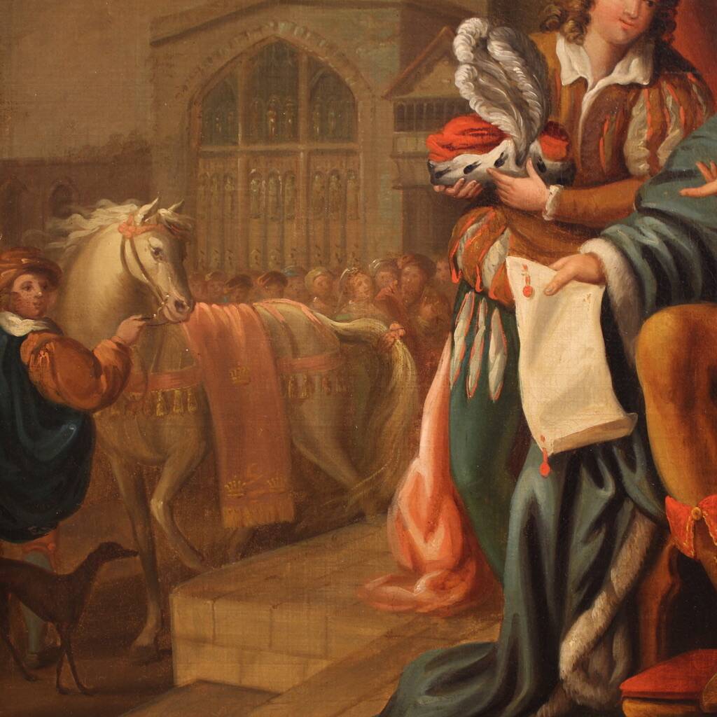 French painting of the 19th century: Solomon and the Queen of Sheba