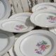 Set of 12 flat plates Digoin Sarreguemines