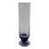 large glass vase by Biot with blue feet 1970