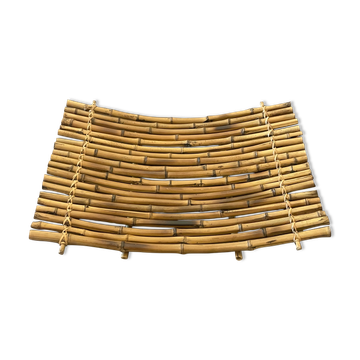 Vintage rattan fruit basket, 60s design