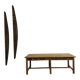 Table de Ferme "Meuble de Métier" en Pin – 8 Tiroirs (L221 cm)
