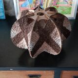 Scandinavian pendant light in wood and wool